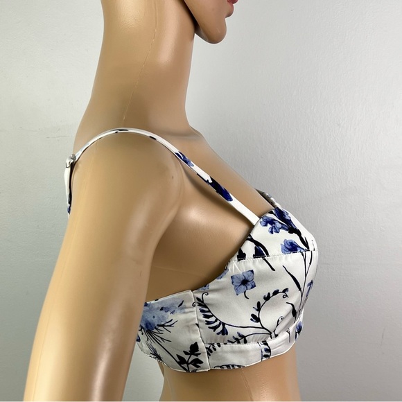 NEW FAVORITE DAUGHTER REVOLVE FLORAL PRINT SATIN BRA TOP - Picture 5 of 8